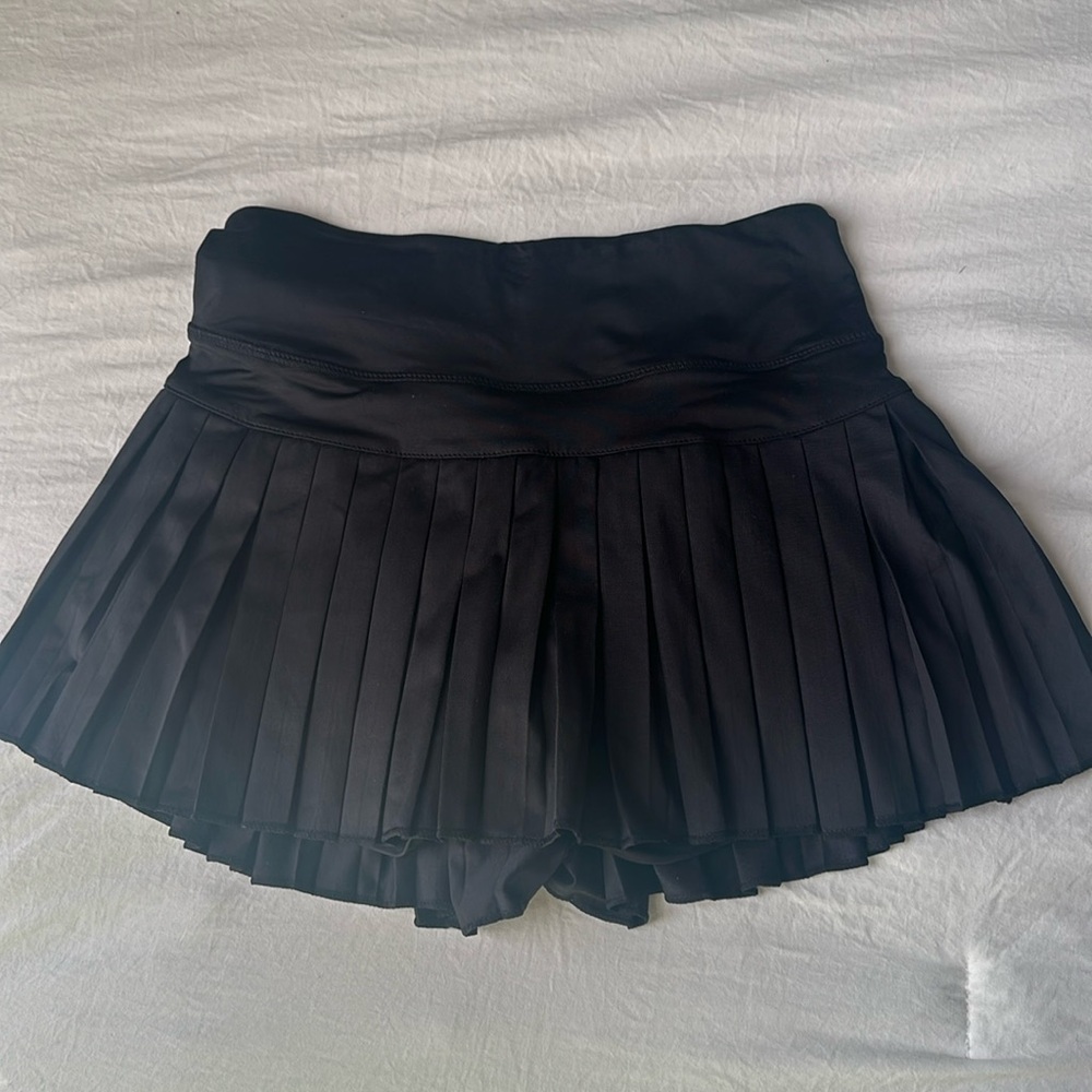 Black Gold Hinge Tennis Skirt